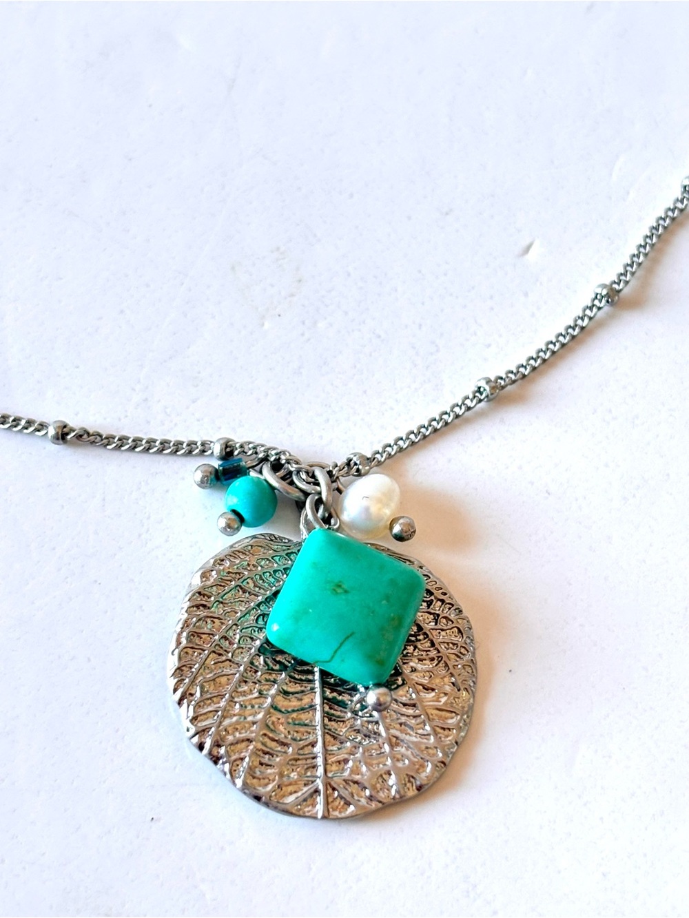 Lia Sophia POPLAR Necklace FW Pearl & Turquoise